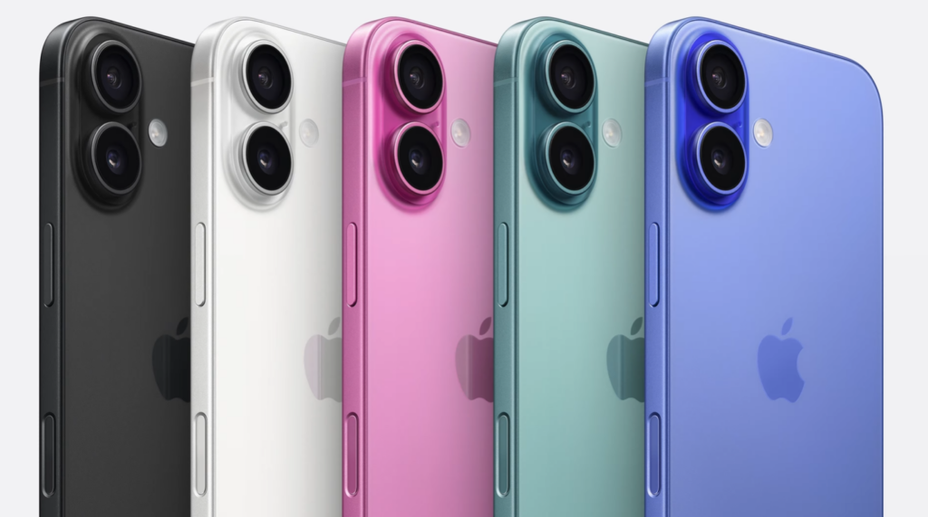 Coloris iPhone 16