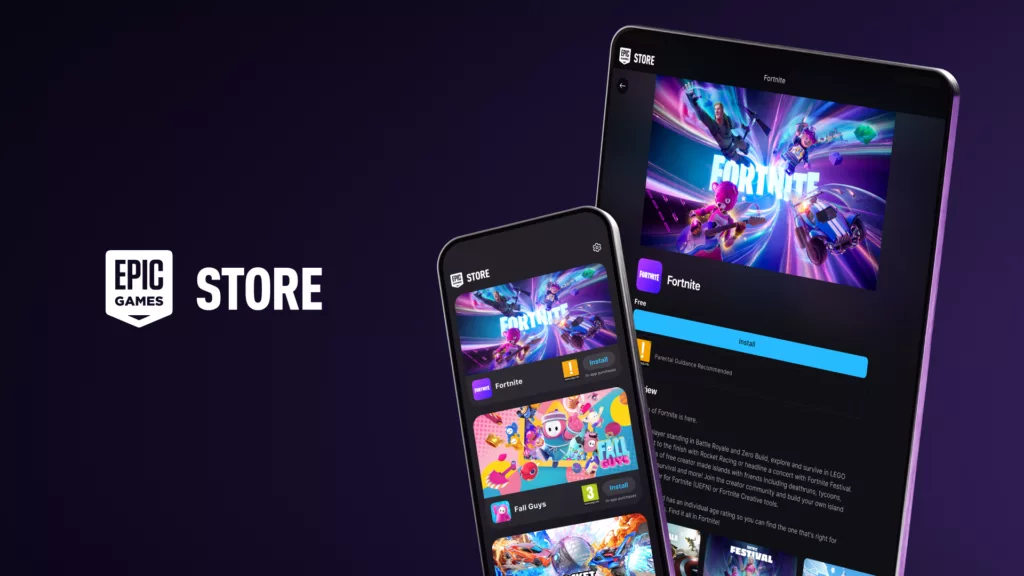 Epic Games Store sur mobile