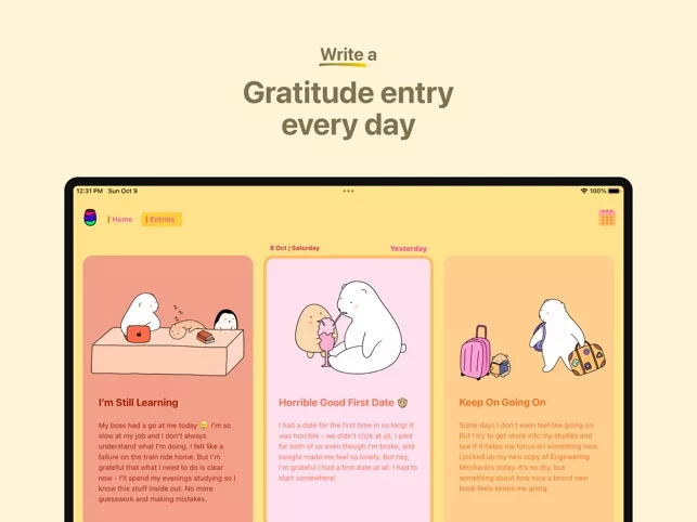 Apple Design Awards 2024 : Bears Gratitude