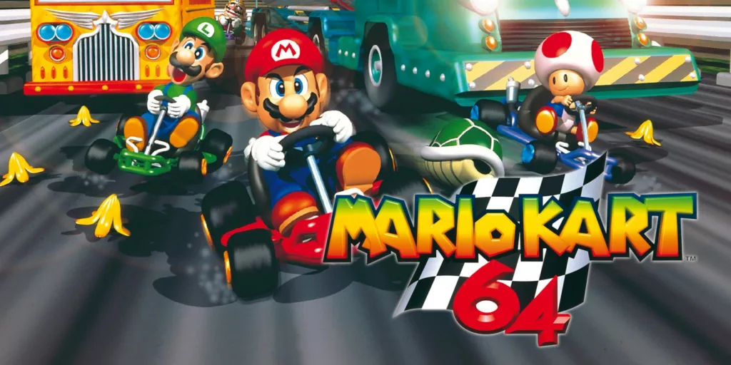 20e place du classement attribuée à Mario Kart 64